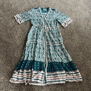 Pepper Place Design tiered midi dress